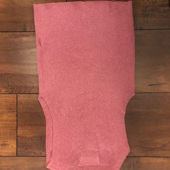 Mango pink metallic knit top - Picture 4 of 4